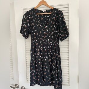 Madewell Button Up Floral Mini Dress